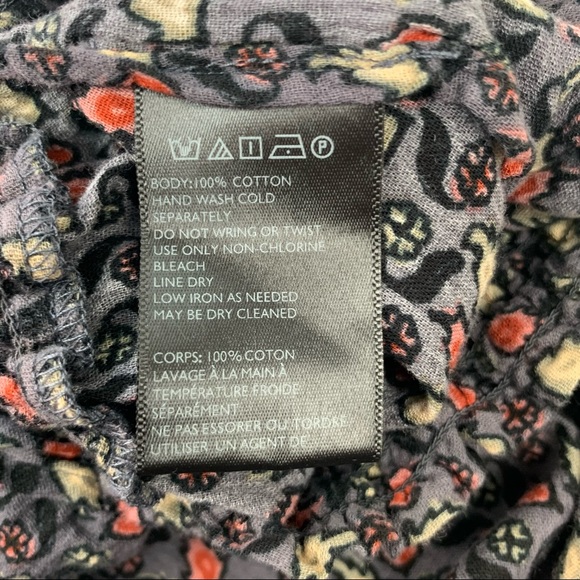 Staring at Stars Flowy Pants Side Slits Floral - Picture 5 of 10